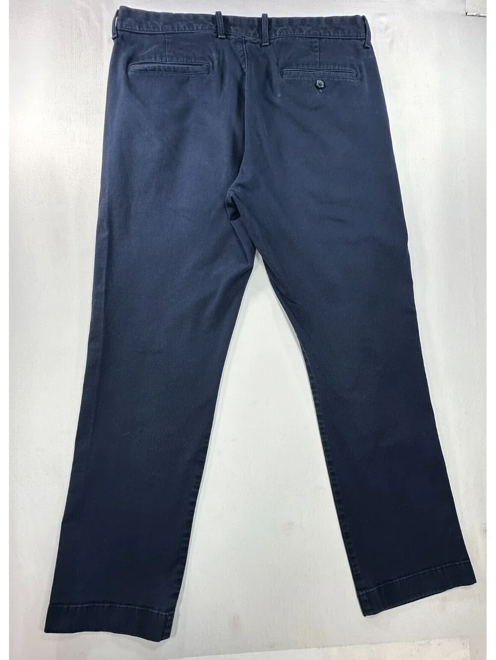 J Crew Flex Straight Fit Flat Front Chinos Blue Mens 34/32